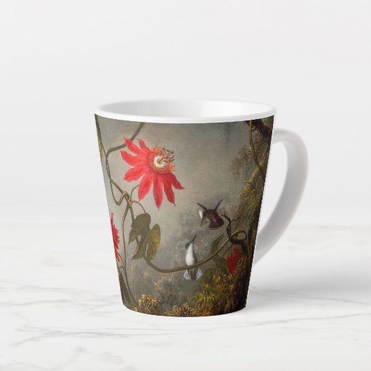 Passie Bloemen met kolibries Kop (Rechterhoek)