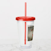 Passie Bloemen met kolibries Kop Acryl Drinkbeker (Rechts)