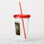 Passie Bloemen met kolibries Kop Acryl Drinkbeker (Links)