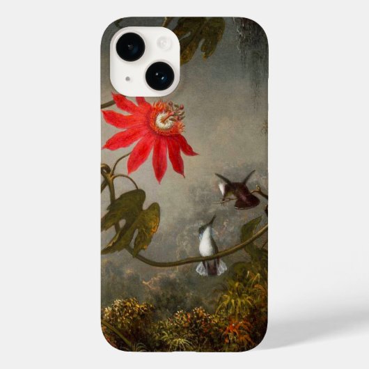 Passie Bloemen met kolibries Kop Case-Mate iPhone Case (Achterkant)