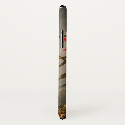 Passie Bloemen met kolibries Kop Case-Mate iPhone Case (Achterkant / rechts)