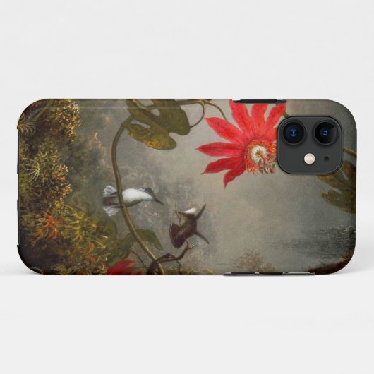 Passie Bloemen met kolibries Kop Case-Mate iPhone Case (Achterkant (horizontaal))