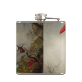 Passie Bloemen met kolibries Kop Heupfles (Achterkant)