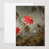 Passie Bloemen met kolibries Kop Kaart (Voorkant / Achterkant)