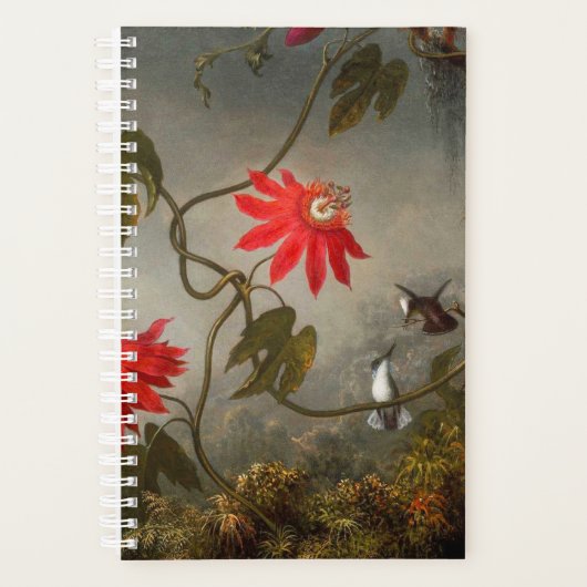 Passie Bloemen met kolibries Kop Planner (Voorkant)