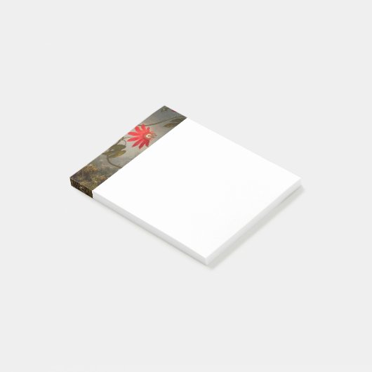 Passie Bloemen met kolibries Kop Post-it® Notes (Schuin)