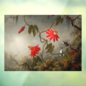 Passie Bloemen met kolibries Kop Raamsticker (Vel 3)