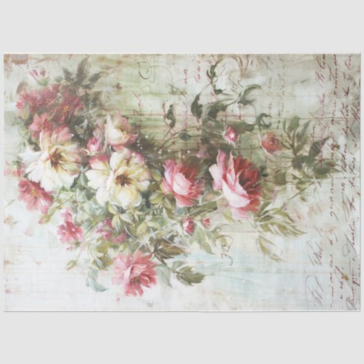 Passie bloemen tissuepapier (Voorkant)
