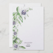 Passie bloemendelicaat zomerreces, feestdagenkaart (Achterkant)