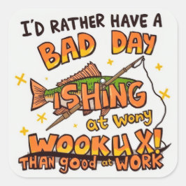 Passie boven productiviteit: de vreugde van het le vierkante sticker