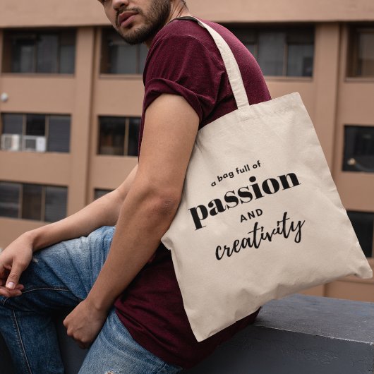Passie & Creatviteit Modern Stijlvol Tote Bag