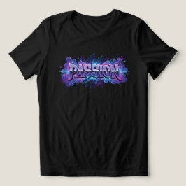 Passie Cyberpunk Typografie – Levendig Modern Woor Tri-Blend Shirt