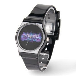 Passie Cyberpunk Typografie – Trillende Moderne Le Horloge