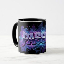 Passie Cyberpunk Typografie – Trillende Moderne Wo Mok