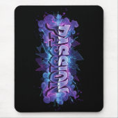 Passie Cyberpunk Typografie – Trillende Moderne Wo Muismat (Voorkant)
