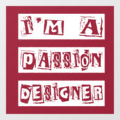 Passie Designer Raamsticker (Vel)