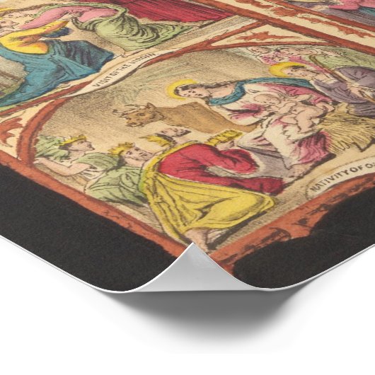 Passie en het leven van onze Heer Jezus Christus C Poster (Hoek)