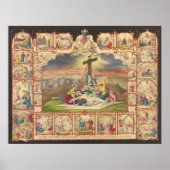 Passie en het leven van onze Heer Jezus Christus C Poster (Voorkant)