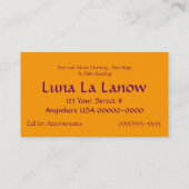 Passie en Magic Visitekaartje (Achterkant)