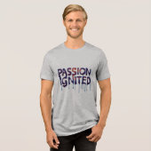 Passie genegeerd Tri-Blend shirt (Voorkant volledig)
