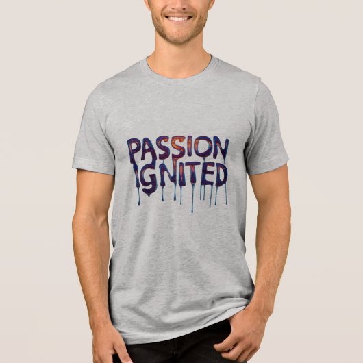 Passie genegeerd Tri-Blend shirt (Voorkant)