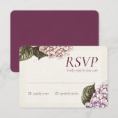 PASSIE | Huwelijks RSVP-reactiekaart RSVP Kaartje (Voorkant / Achterkant)