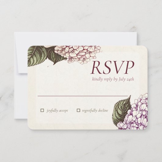 PASSIE | Huwelijks RSVP-reactiekaart RSVP Kaartje (Voorkant)
