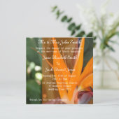 Passie in de tropische paradijselijke bruiloft kaart (Staand voorkant)