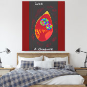 Passie in een Traan  Canvas Afdruk (Insitu (Slaapkamer))