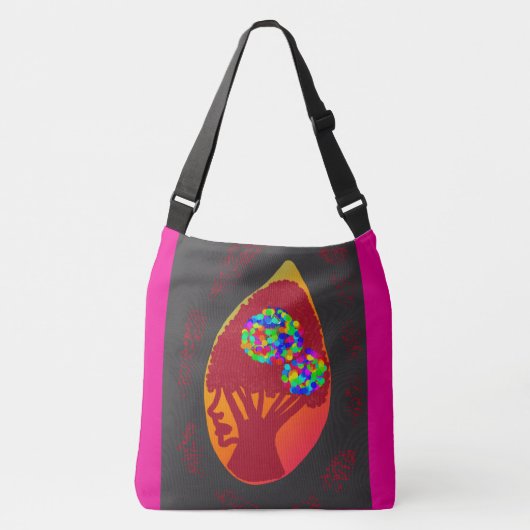 Passie in een Traan Crossbody Tas (Voorkant)