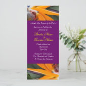 Passie in het Paradise Tropical Wedding Invitation Kaart (Staand voorkant)