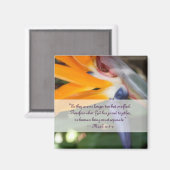 Passie in Paradise Christelijk Wedding Favor Magneet (Voorkant / Achterkant)