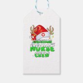 Passie Kerstmis Verpleegster Crew Squad Xmas Verpl Cadeaulabel (Voorkant)