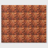 Passie met structuur – Basketbal textuur Macro Cadeaupapier (Vlak)
