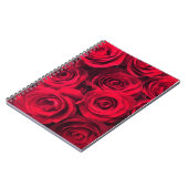 Passie Rode Rozen Boeket Notitieboek (Linkerzijde)