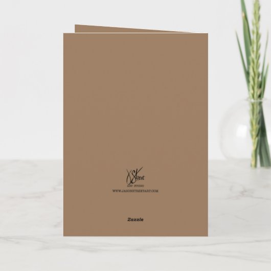 Passie Rood Bedankkaart (Achterkant)