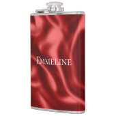 Passie Rood Romantiek Nep Satijn Bruiloft Heupfles (Links)