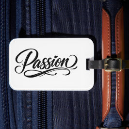 Passie Script | Elegante Minimalistische Typografi Bagagelabel