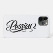 Passie Script | Elegante Minimalistische Typografi Case-Mate iPhone Case (Achterkant (horizontaal))