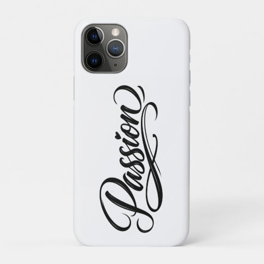 Passie Script | Elegante Minimalistische Typografi Case-Mate iPhone Case (Achterkant)