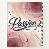 Passie Script | Elegante Minimalistische Typografi Notitieboek (Achterkant)