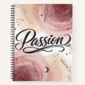 Passie Script | Elegante Minimalistische Typografi Notitieboek (Voorkant)