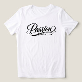 Passie Script | Elegante Minimalistische Typografi Tri-Blend Shirt