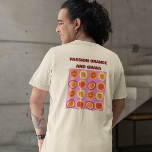 Passie Sinaasappel Guave Hawaiaanse Tropische Vruc T-shirt