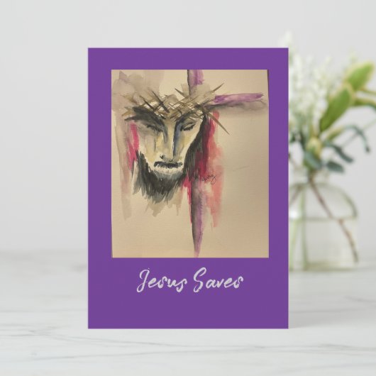 Passie van Christus Notitiekaart (Staand voorkant)