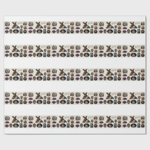 Passie van Christus Sticker Vel - Realistisch Clas Cadeaupapier