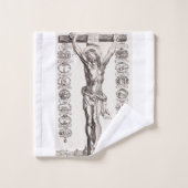 Passie van Jezus kruisiging van Christus Bad Handdoek (Wasdoekje)