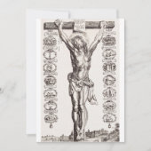 Passie van Jezus kruisiging van Christus Feestdagenkaart (Voorkant)