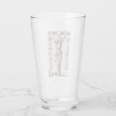 Passie van Jezus kruisiging van Christus Glas (Achterkant)