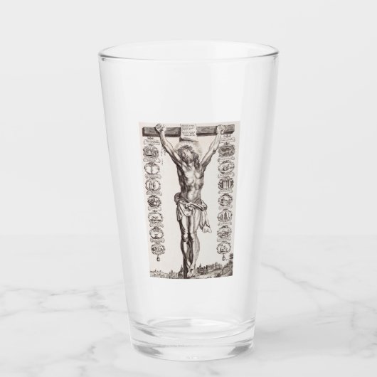 Passie van Jezus kruisiging van Christus Glas (Voorkant)